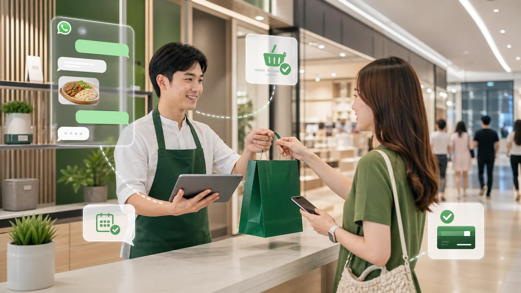 WhatsApp Booking & Order Online untuk Tenant dan Merchant Mall
